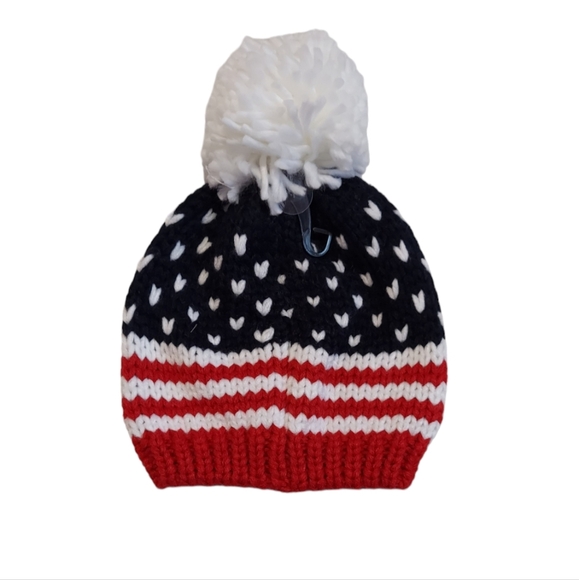 Beanie Kids Hat Size M-L American Knit Hat Warm Winter Pom pom New Unisex - Picture 4 of 10